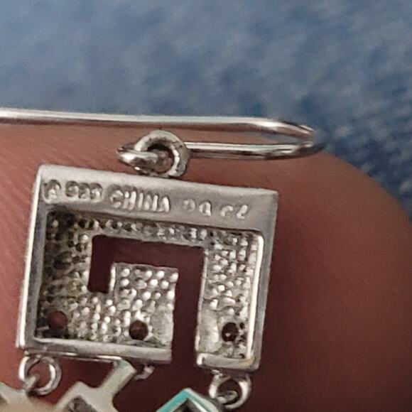 QVC Dimondique Sterling Silver 925 Silver Dangle Chandelier Earrings - Picture 4 of 6